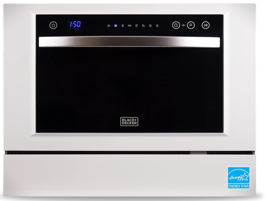 BLACK+DECKER BCD6W Portable Countertop Dishwasher
