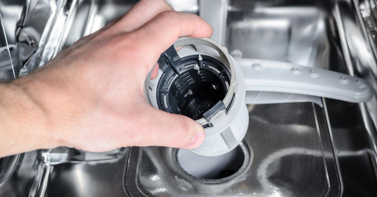 how to clean dishwasher filter